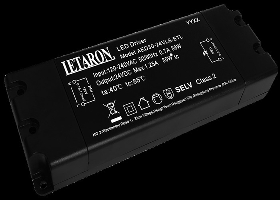 motorista 24V 30W do diodo emissor de luz de Letaron da luz do armário 1250mA com certificado de ETL