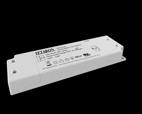 1000 / motorista do diodo emissor de luz do Super Slim de 2000mA LETARON 12/24VDC 24W 120VAC