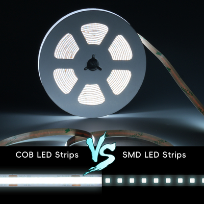 LETARON COB LED Strip Light 24V LED Tape Light, 480 pcs/M LEDs, Super Bright High Lumen 6000K Branco 3m, Dimmable com 3M Tape, 30W UL Power Supply, Touch SWITH para quarto, casa, cozinha DIY